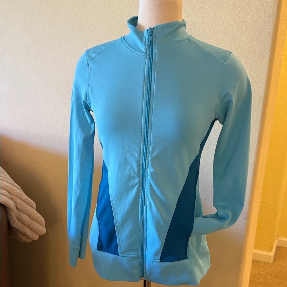 New Balance Women’s Lightning Dry Light Aqua Full-Zip
